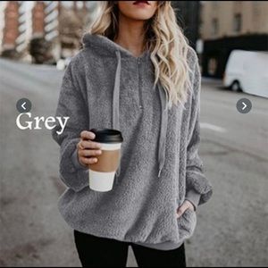 NWOT Warm Grey Hoodie
